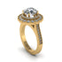 Diamond Double Halo Cathedral Engagement Ring - Deirdre No. 1 image 7