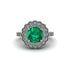 Diamond Double Halo Cathedral Engagement Ring - Deirdre No. 6 image 2
