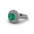 Diamond Double Halo Cathedral Engagement Ring - Deirdre No. 6 image 3