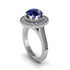Diamond Double Halo Cathedral Engagement Ring - Deirdre No. 15 image 1