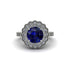 Diamond Double Halo Cathedral Engagement Ring - Deirdre No. 15