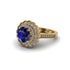 Diamond Double Halo Cathedral Engagement Ring - Deirdre No. 13 image 3