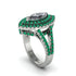 Marquise Diamond Double Halo Engagement Ring - Avah No. 18 image 2
