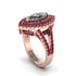 Marquise Diamond Double Halo Engagement Ring - Avah No. 47 image 3