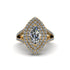 Marquise Diamond Double Halo Engagement Ring - Avah No. 1 image 1