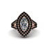 Marquise Diamond Double Halo Engagement Ring - Avah No. 32 image 1