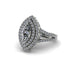 Marquise Diamond Double Halo Engagement Ring - Avah No. 3