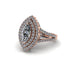 Marquise Diamond Double Halo Engagement Ring - Avah No. 2 image 3
