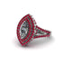 Marquise Diamond Double Halo Engagement Ring - Avah No. 48 image 2