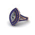 Marquise Diamond Double Halo Engagement Ring - Avah No. 62 image 2