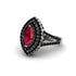 Marquise Ruby Double Halo Engagement Ring - Avah No. 42 image 2