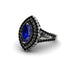 Marquise Sapphire Double Halo Engagement Ring - Avah No. 45 image 3