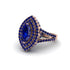 Marquise Sapphire Double Halo Engagement Ring - Avah No. 74 image 3