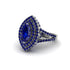 Marquise Sapphire Double Halo Engagement Ring - Avah No. 75 image 3