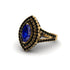 Marquise Sapphire Double Halo Engagement Ring - Avah No. 43 image 2