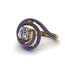 Diamond Double Halo Swirling Engagement Ring - Serena No. 61 image 1