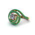 Diamond Double Halo Swirling Engagement Ring - Serena No. 16 image 1