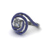 Diamond Double Halo Swirling Engagement Ring - Serena No. 63 image 1