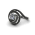 Diamond Double Halo Swirling Engagement Ring - Serena No. 33 image 1