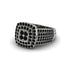 Black Diamond Double Halo Engagement Ring - Millie No. 9 image 1
