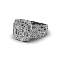 Diamond Double Halo Engagement Ring - Millie No. 3 image 1