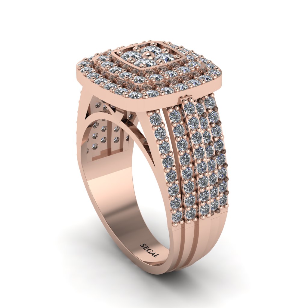 Diamond Double Halo Engagement Ring - Millie No. 2