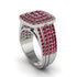 Ruby Double Halo Engagement Ring - Millie No. 12 image 2