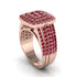 Ruby Double Halo Engagement Ring - Millie No. 11 image 3