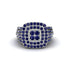 Sapphire Double Halo Engagement Ring - Millie No. 15 image 2