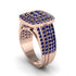 Sapphire Double Halo Engagement Ring - Millie No. 14