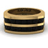 Black Diamond Double Row Wedding Band - Kai No. 7 image 3