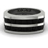 Black Diamond Double Row Wedding Band - Kai No. 9