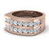 Diamond Double Row Wedding Band - Kai No. 2 image 2
