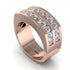 Diamond Double Row Wedding Band - Kai No. 2 image 1