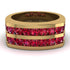 Ruby Double Row Wedding Band - Kai No. 10 image 3