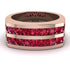 Ruby Double Row Wedding Band - Kai No. 11 image 3