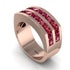 Ruby Double Row Wedding Band - Kai No. 11 image 1