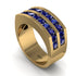 Sapphire Double Row Wedding Band - Kai No. 13 image 1