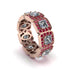 Emerald-Cut Diamond Eternity Wedding Ring - Fatima No. 47 image 1