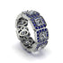 Emerald-Cut Diamond Eternity Wedding Ring - Fatima No. 63