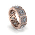 Emerald-Cut Diamond Eternity Wedding Ring - Fatima No. 2
