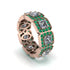 Emerald-Cut Diamond Eternity Wedding Ring - Fatima No. 17