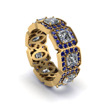 Emerald-Cut Diamond Eternity Wedding Ring - Fatima No. 61 image 1