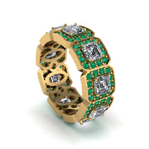 Emerald-Cut Diamond Eternity Wedding Ring - Fatima No. 16 image 1