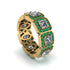 Emerald-Cut Diamond Eternity Wedding Ring - Fatima No. 16