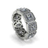 Emerald-Cut Diamond Eternity Wedding Ring - Fatima No. 3