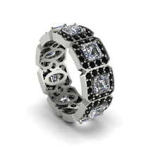 Emerald-Cut Diamond Eternity Wedding Ring - Fatima No. 33 image 1