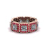 Emerald-Cut Diamond Eternity Wedding Ring - Fatima No. 47