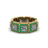 Emerald-Cut Diamond Eternity Wedding Ring - Fatima No. 16