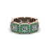 Emerald-Cut Diamond Eternity Wedding Ring - Fatima No. 17